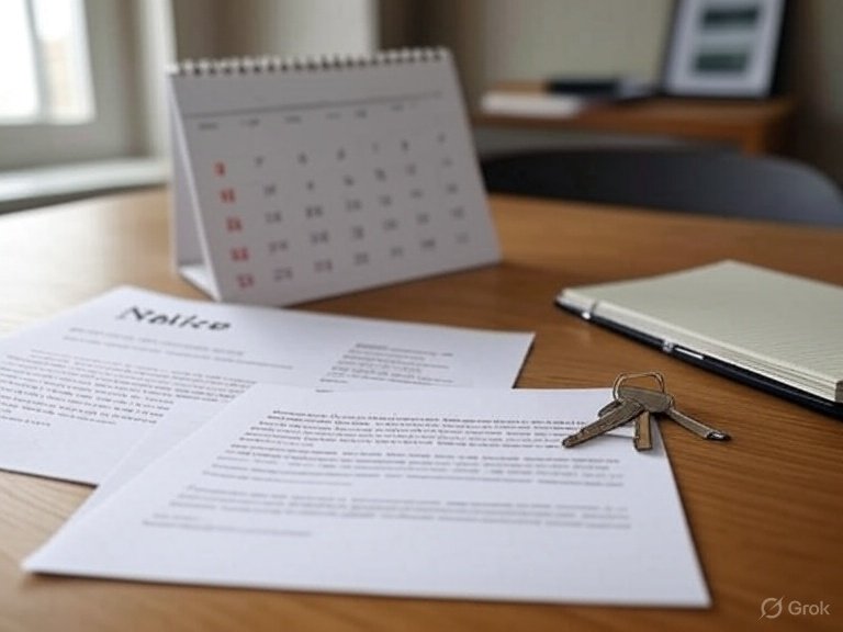 Mortgage notice on a table next to house keys