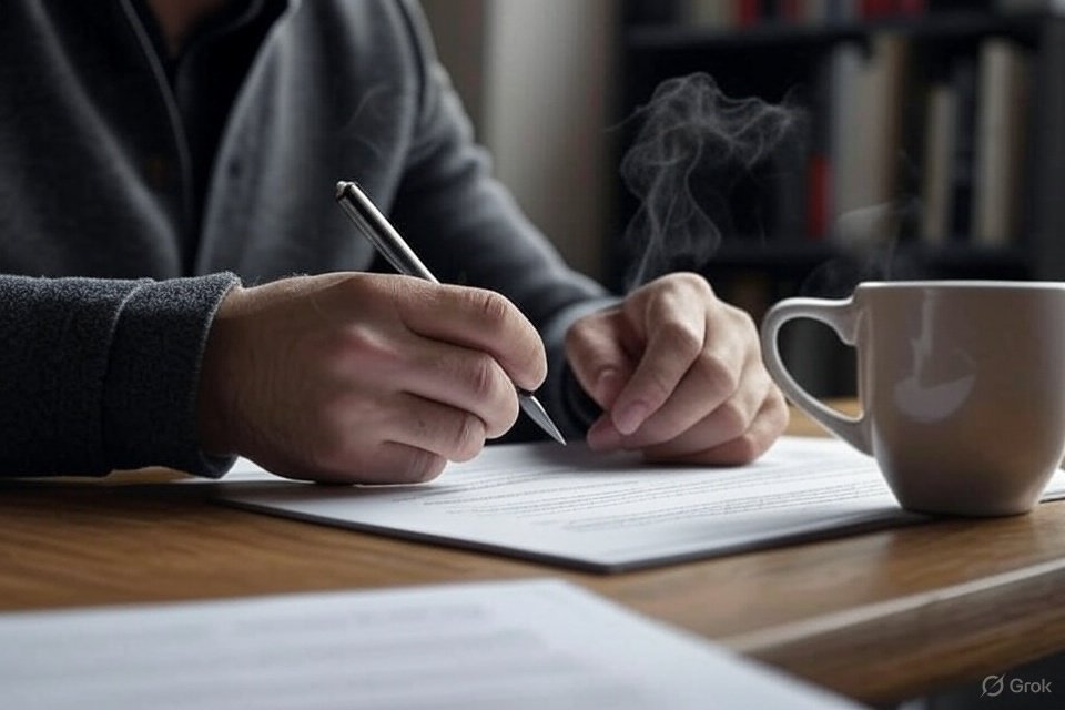 Person calling their mortgage servicer