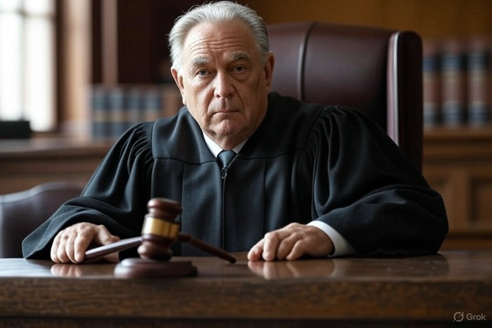 Judge’s gavel on desk